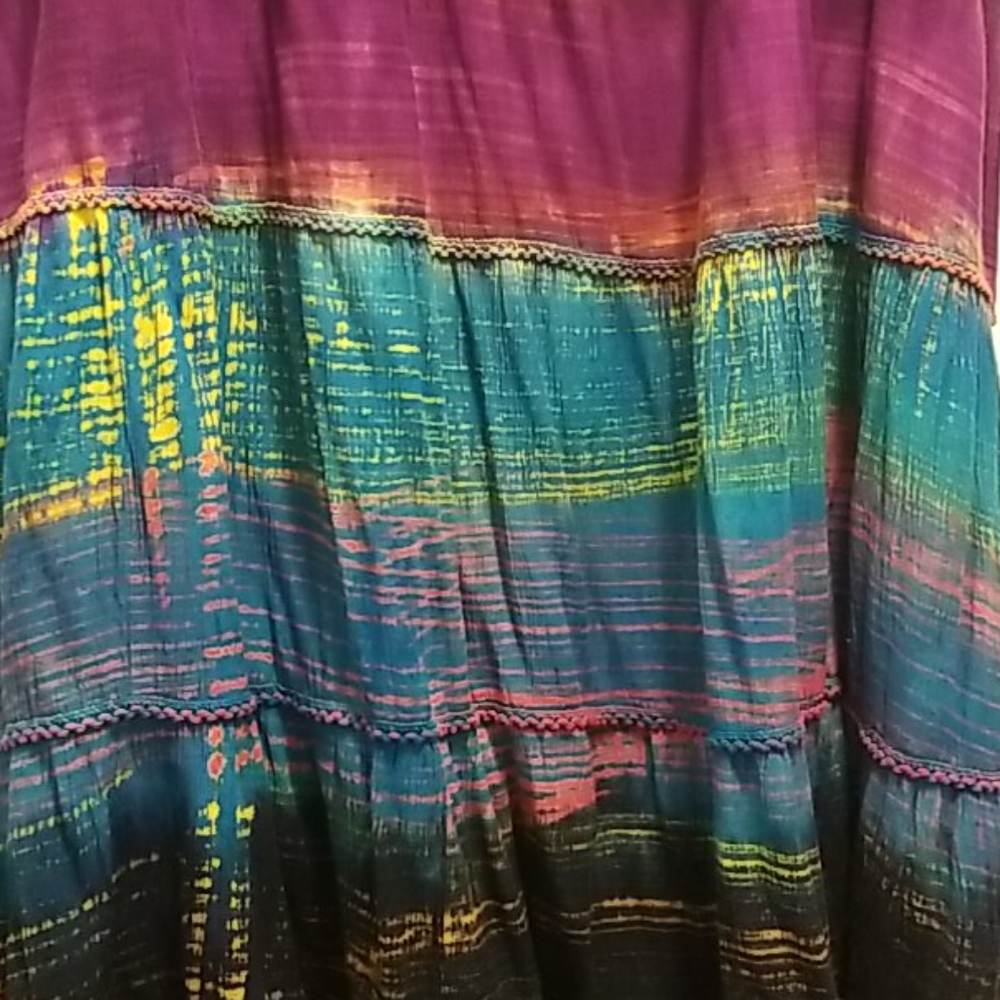 Hand dyed skirt, size L or XL
